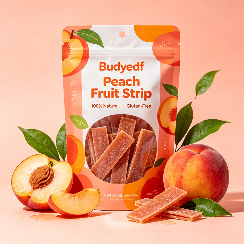 Budyedf Juicy Peach Fruit Strips